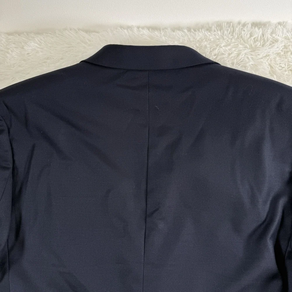 Lauren Ralph Lauren Blazer Mens 48R Navy Wool Designer Gold Buttons Sport Coat